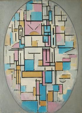 piet-mondrian-dutch-1872-1944-composition-in-oval-with-color-planes-1-1914-oil-on-canvas-42-38-x-3122-107-6-x-78-8-cm